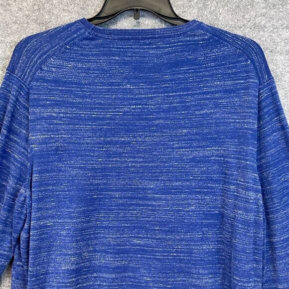 GOODTHREADS Sweater Men's 2XL Blue Space-Dyed Long Sleeve Crew Neck Pullover - Picture 11 of 15